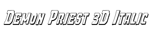 Demon Priest 3D Italic