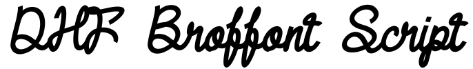 DHF Broffont Script Font Image