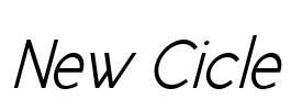 New Cicle Font Image