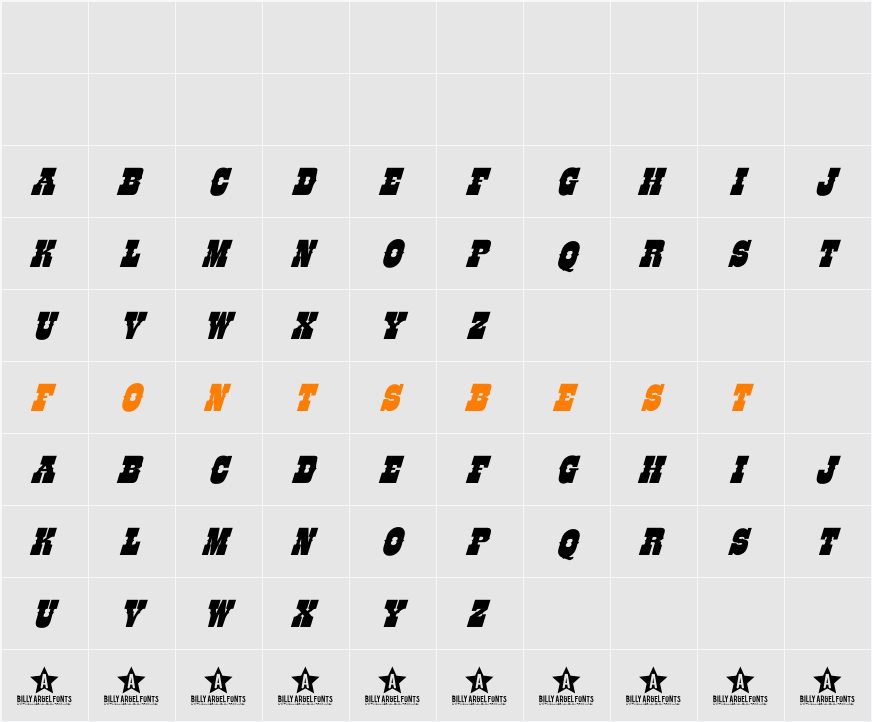 LIKE FONT Character Map