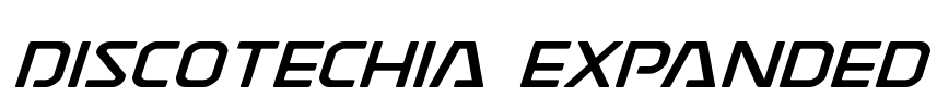 Discotechia Expanded Font Image