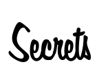 Secrets Font Image