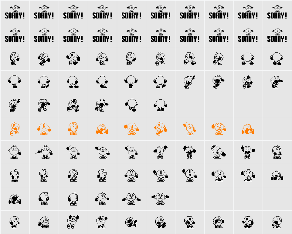 Pac-Man 2 The New Adventures Character Map