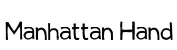 Manhattan Hand Font Image