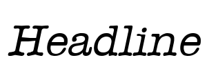 Headline Font Image