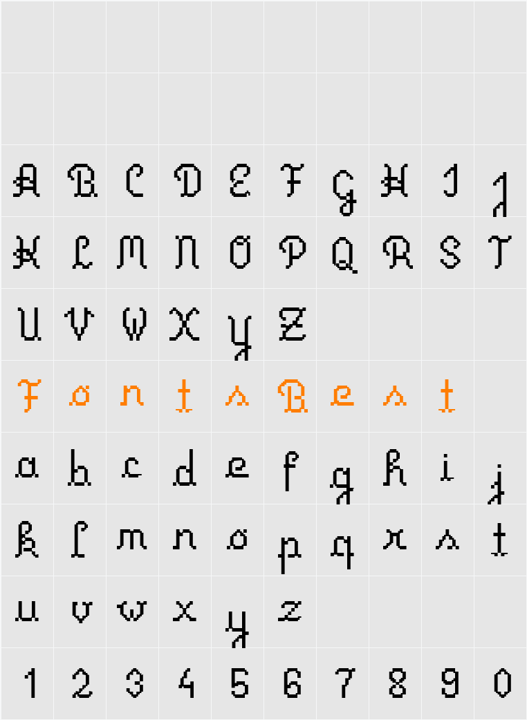 Primus Script Character Map