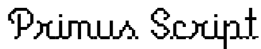 Primus Script Font Image