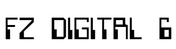 FZ DIGITAL 6 Font Image