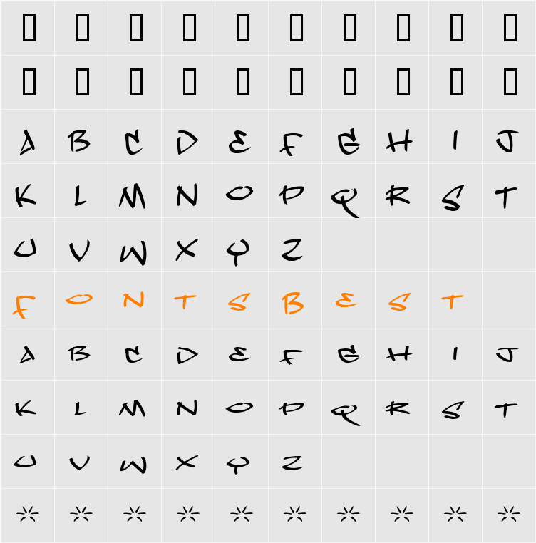 Dope Jam Character Map
