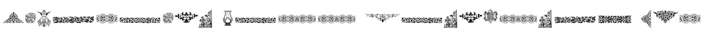 Victorian Free Ornaments Two Font Image