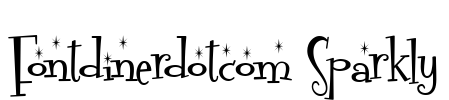 Fontdinerdotcom Sparkly Font Image