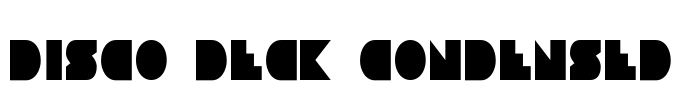 Disco Deck Condensed Font Image
