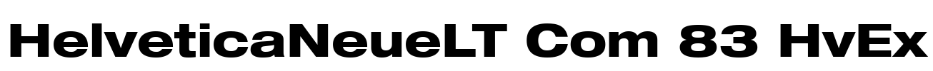HelveticaNeueLT Com 83 HvEx