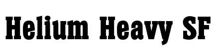 Helium Heavy SF Font Image