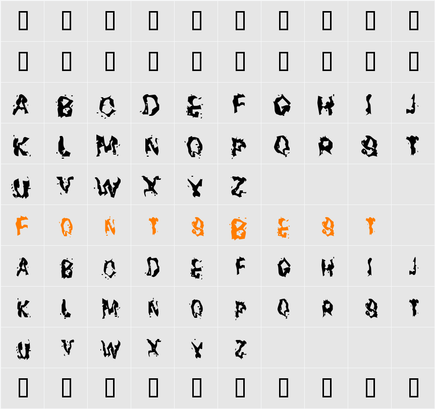 Suicide Character Map