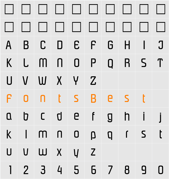 Plover Character Map