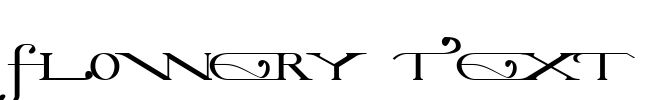 Flowery Text Font Image