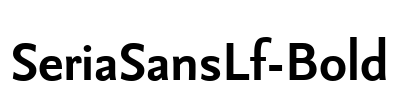 SeriaSansLf-Bold Font Image
