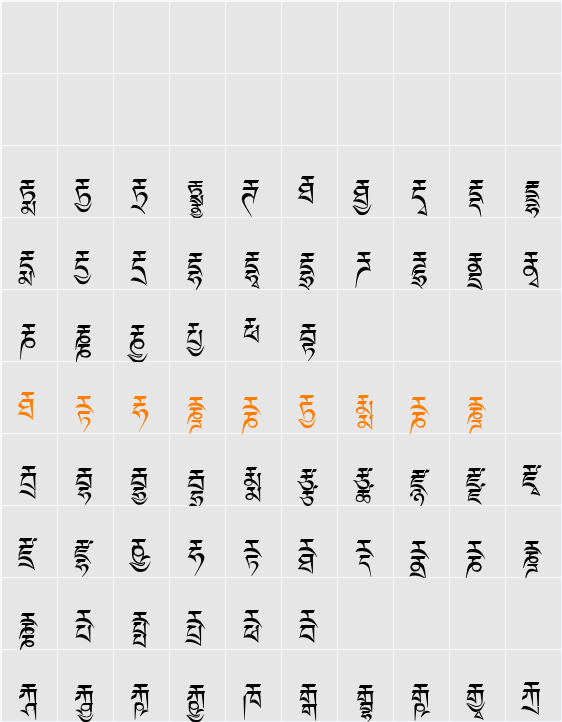 Ededris-f Character Map