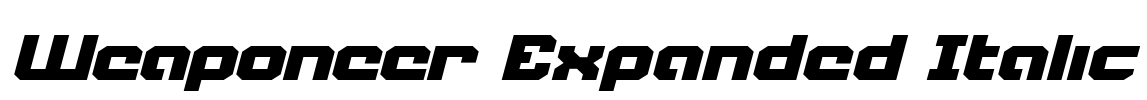 Weaponeer Expanded Italic