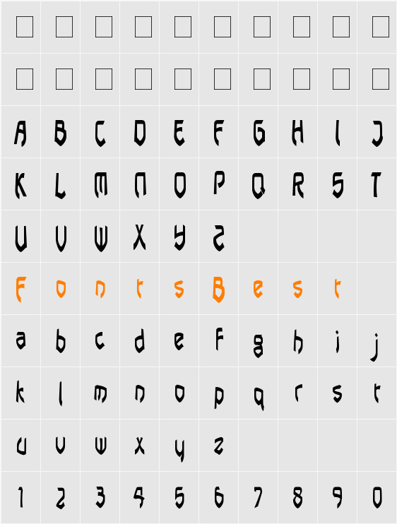 pasundan Character Map