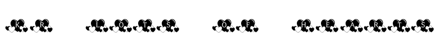 KR Lots Of Hearts Font Image