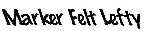 Marker Felt Lefty Font Image