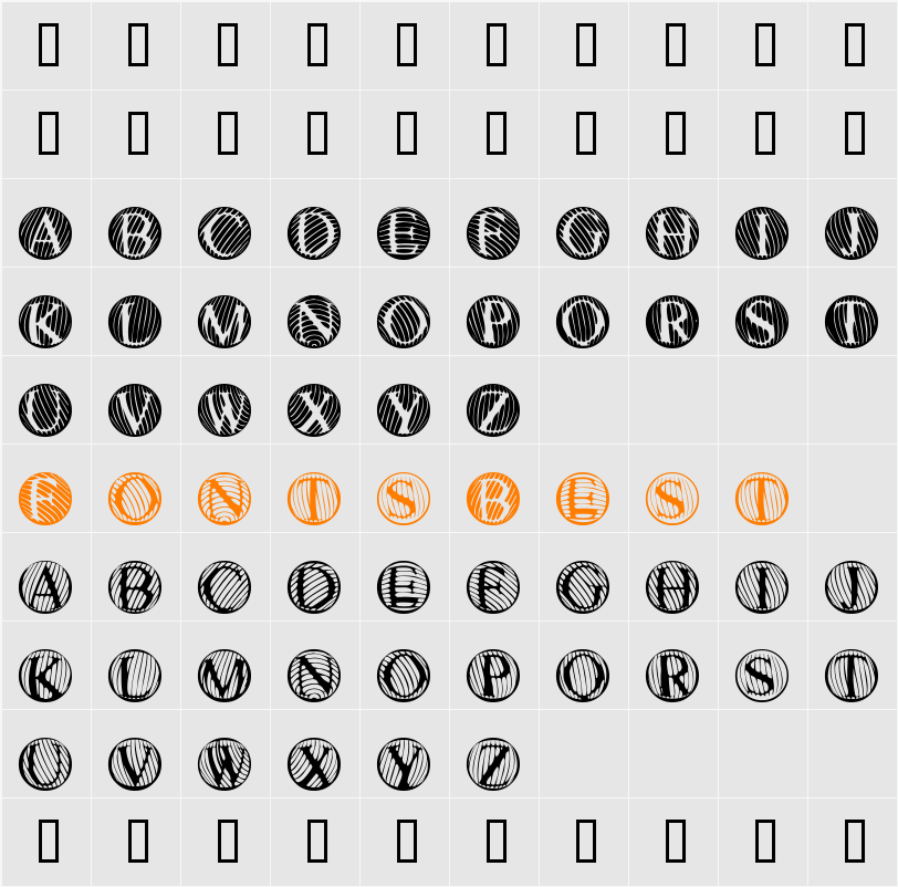 NoisyButtons Character Map