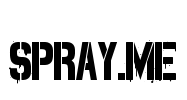 Spray.ME Font Image