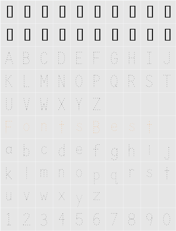 Trace Character Map