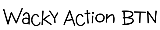 Wacky Action BTN Font Image