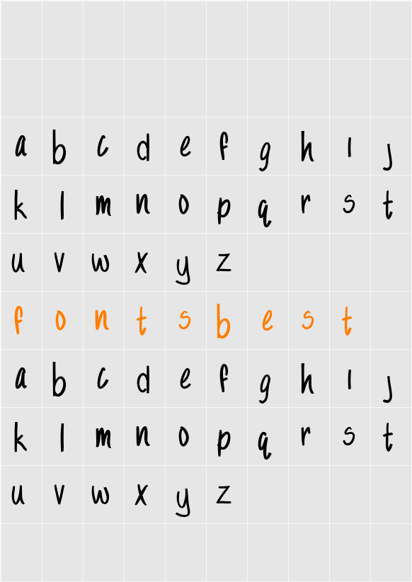Sandy Character Map