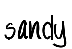 Sandy Font Image