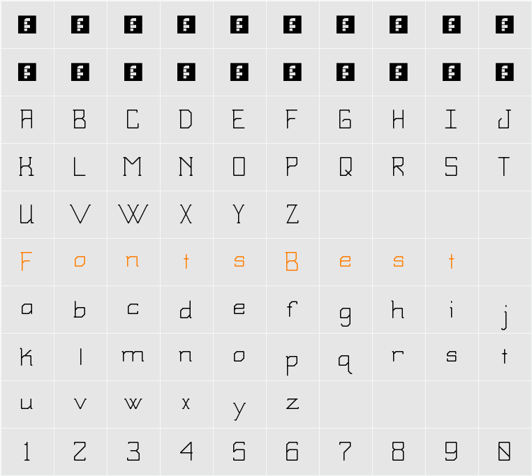SBModernStd Character Map