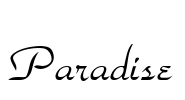 Paradise Font Image