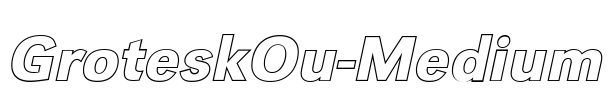 GroteskOu-Medium Font Image