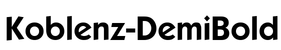 Koblenz-DemiBold Font Image