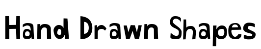 Hand Drawn Shapes Font Image