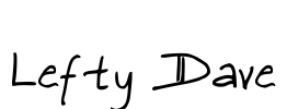 Lefty Dave Font Image