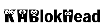 KABlokHead Font Image