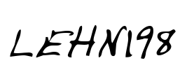 LEHN198 Font Image