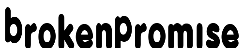 BrokenPromise Font Image