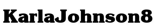 KarlaJohnson8 Font Image