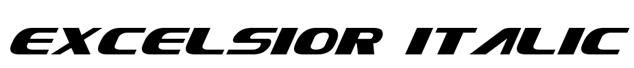 Excelsior Italic Font Image