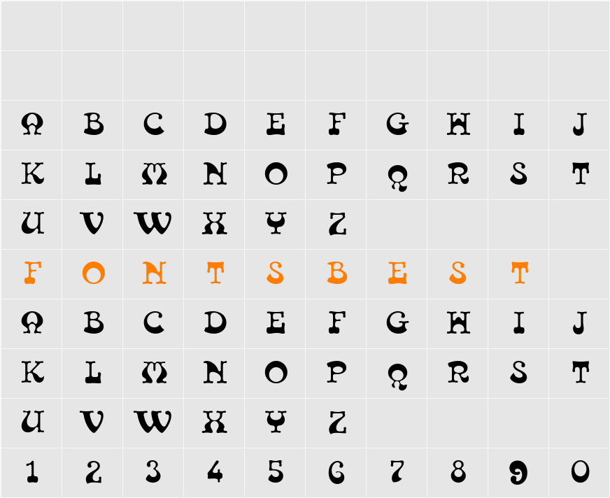 Tambourine Filled D Character Map