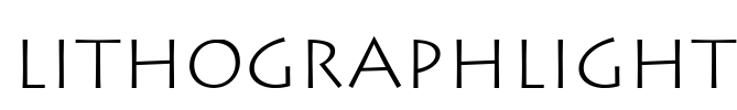 LithographLight Font Image