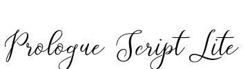 Prologue Script Lite Font Image