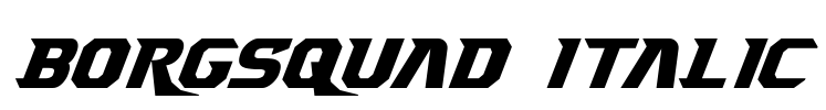 Borgsquad Italic