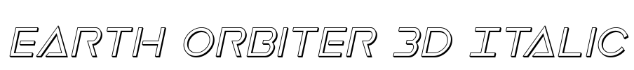 Earth Orbiter 3D Italic