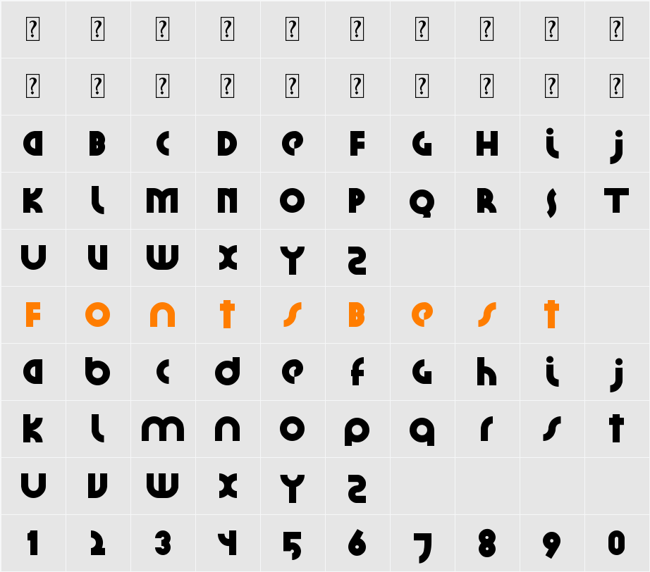 Santiako Character Map